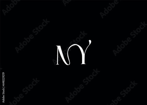 NY letter logo design and initial logo