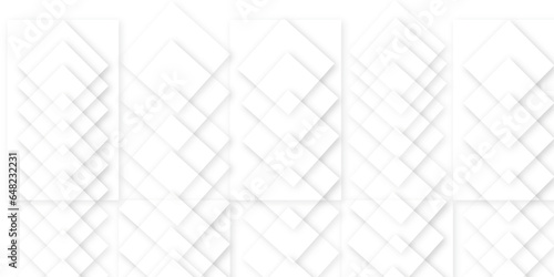 White or gray ceramic wall and floor tiles abstract background. Simple seamless pattern for backdrop hospital wall, canteen and grid pape