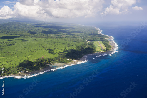 Aerial View Of The Coastline Of Tanna Island; Vanuatu photo