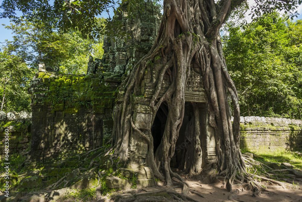 Ta Som Temple, Built By The King Jayavarman Vii In The 12th Century, From Angkor; Siem Reap, Cambodia Ta Som Temple, Built By The King Jayavarman Vii In The 12th Century, From Angkor; Siem Reap, Cambodia