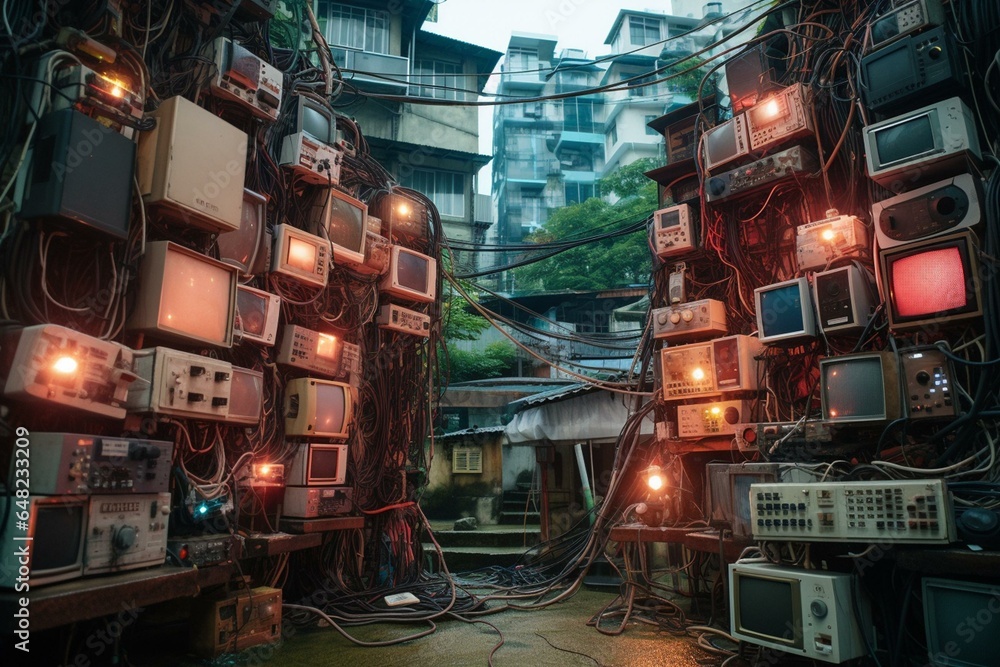 urban electronic network. Generative AI