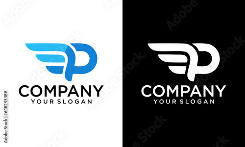 eagle letter P logo