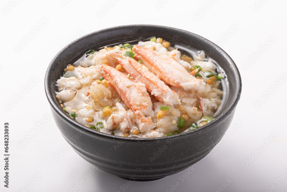 カニ茶漬け (毛蟹) カニ茶漬け (毛蟹)