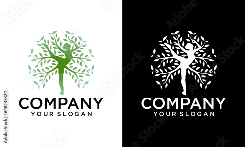 People Tree Vector Logo Template