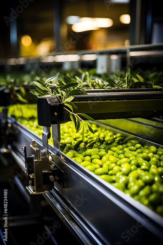 Detailed capture of cold press machinery transforming harvested olives into premium oil  © fotogurmespb