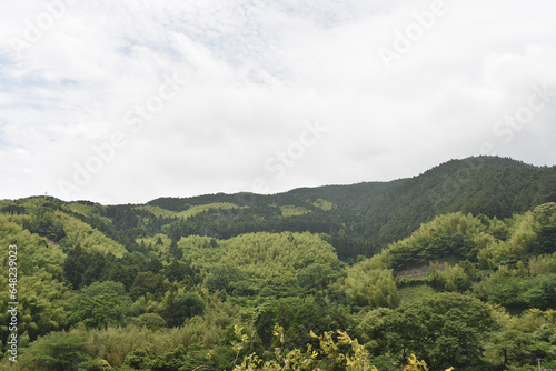 landscape with clouds at japan