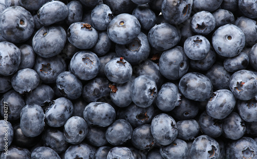 Blueberry background close up. Summer berries