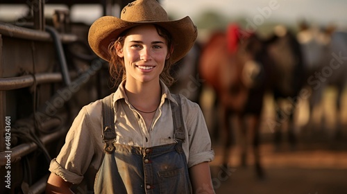 Cattle Rancher - Female - Woman Cattle Rancher photo