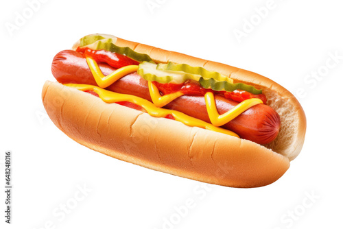 Hot Dog Isolated on a Trans...