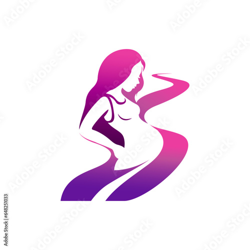 Woman icon logo design