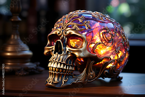 Wallpaper Mural skull and bones, halloween and day of the dead Torontodigital.ca