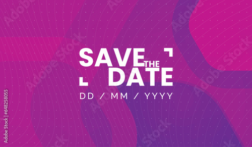 Save the date banner. Can be used for business, marketing and advertising. logo graphic design of event summit made for Technology and upcoming events. Vector EPS 10