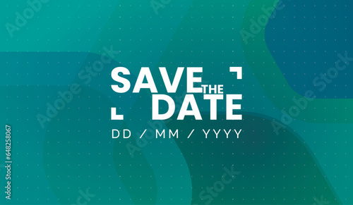 Save the date banner. Can be used for business, marketing and advertising. logo graphic design of event summit made for Technology and upcoming events. Vector EPS 10