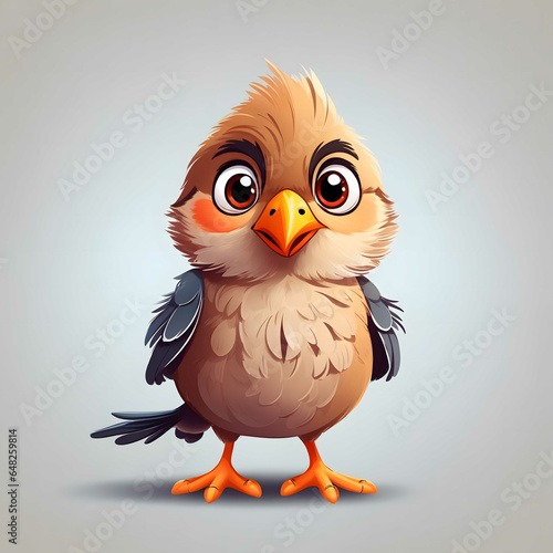 Finch Bird Illustration AI Generative