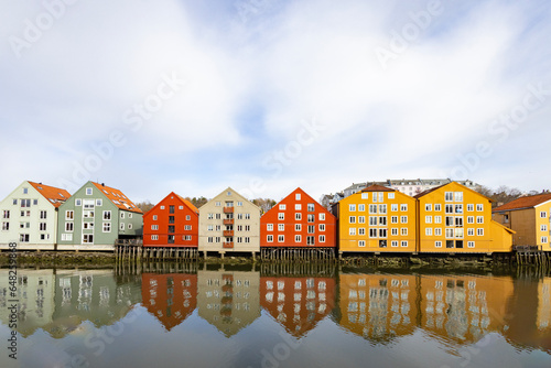 Hiking along the Nidelven (river) in Trondheim, Trøndelag, Norway