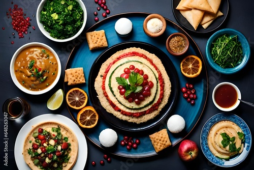 Middle Eastern Feast Generated Ai