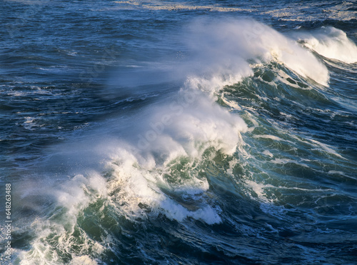 Wave Breaking At Shore Acres State Park; Charleston, Oregon, United States Of America photo