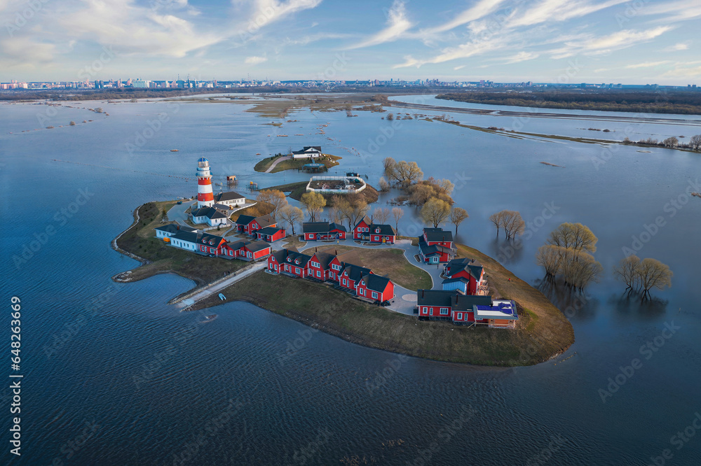Fishing village in Ryazan. May 2023