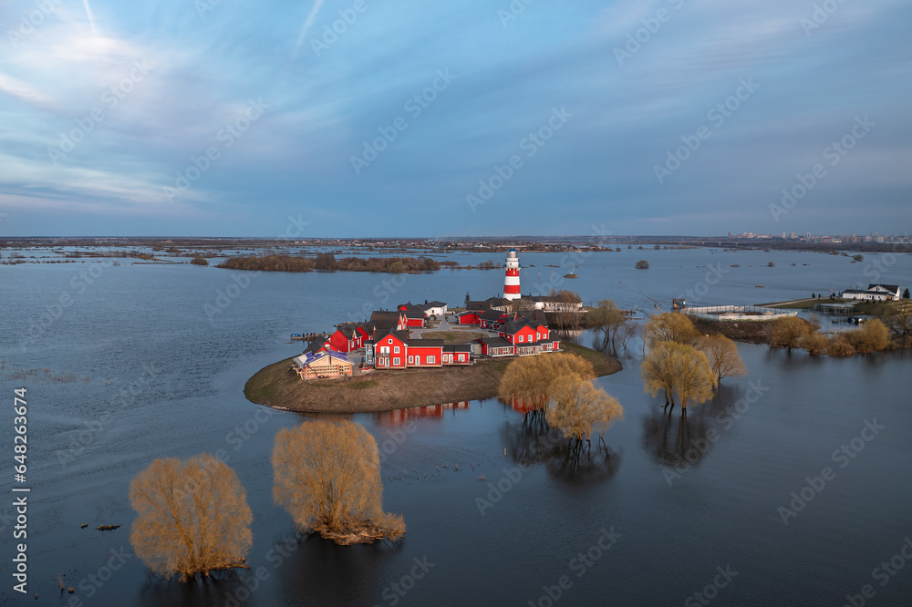 Fishing village in Ryazan. May 2023