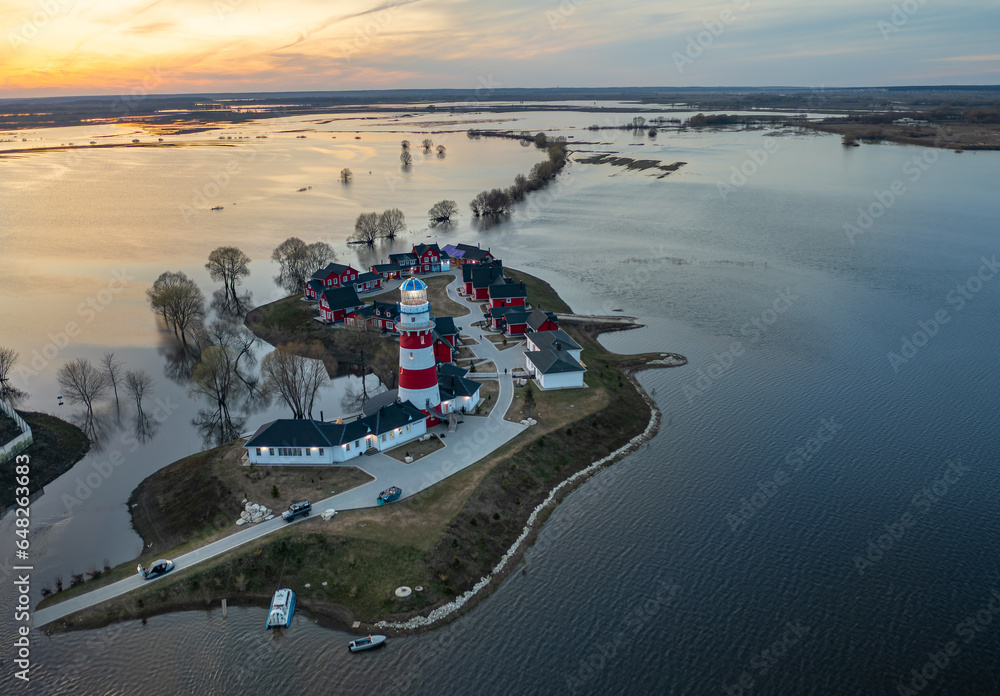 Fishing village in Ryazan. May 2023