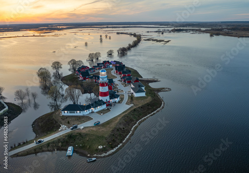 Obraz na płótnie Fishing village in Ryazan. May 2023 w salonie
