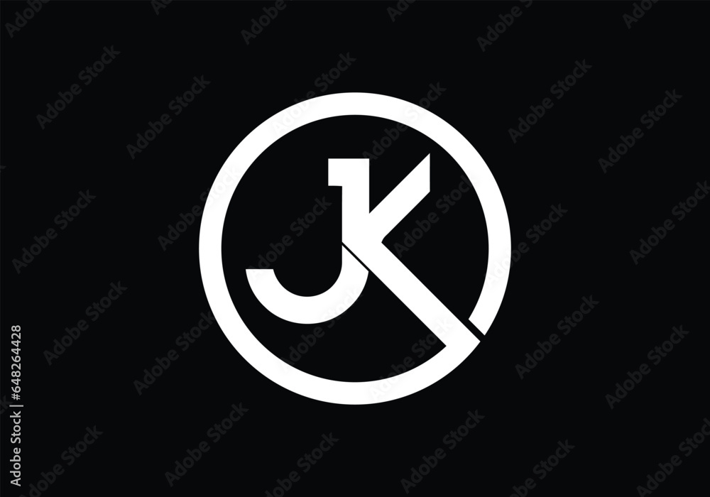 Initial monogram letter JK logo Design vector Template. JK Letter Logo Design.
Initial monogram letter JK logo Design vector Template. JK Letter Logo Design.