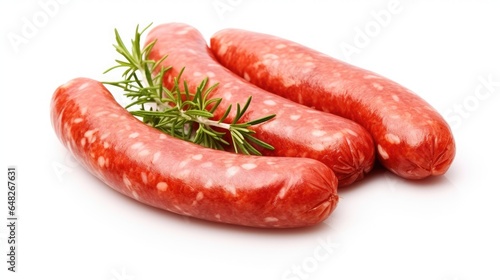 Sausage Isolated on White Background