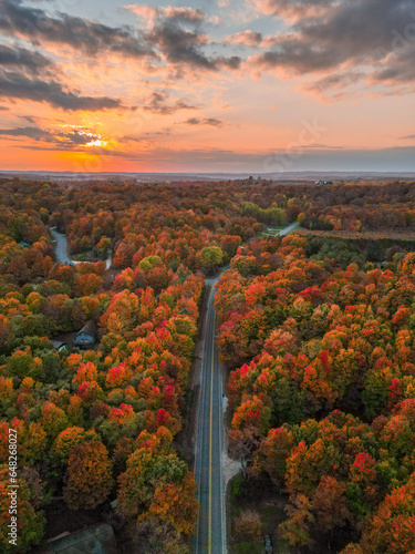 Beautiful Fall Colors in Northern Michigan photo
