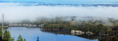 Low Cloud Hanging Over Muckross Lake; Killarney, County Kerry, Ireland photo