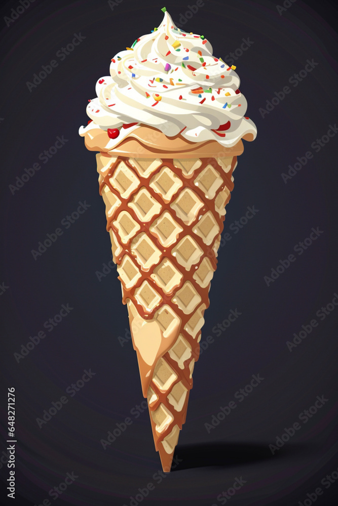 ice cream cone Generative AI ice cream cone Generative AI