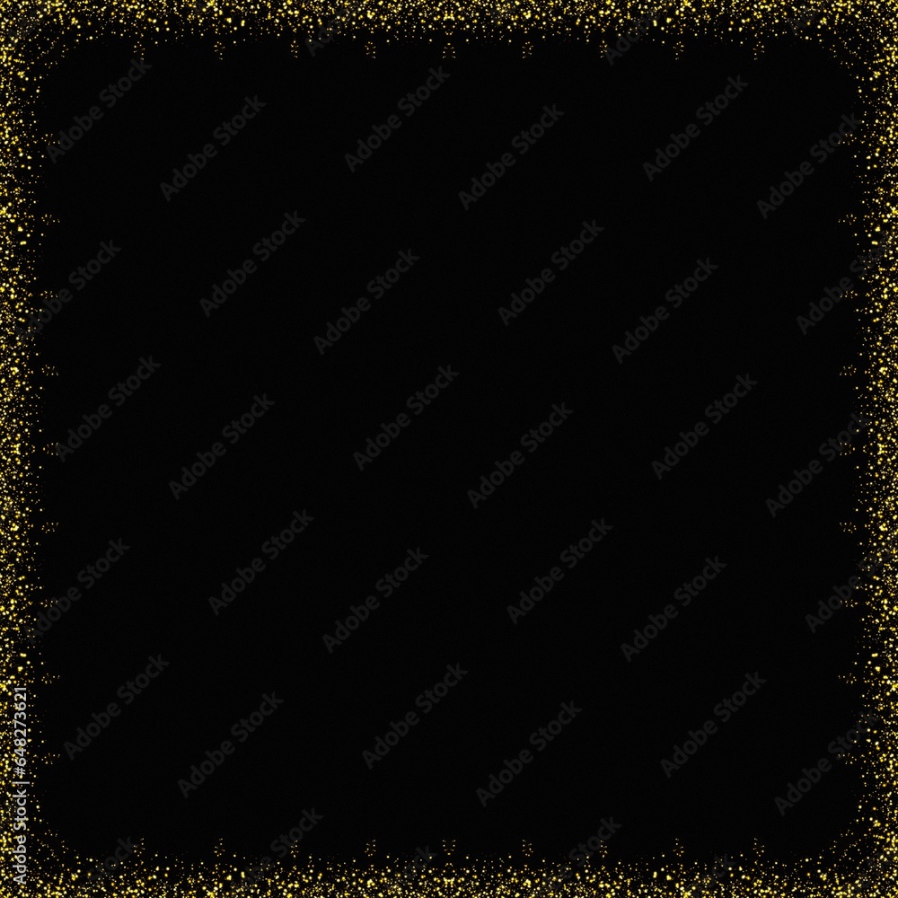 Luxury Teal Gold Sparkle Glitter Frame Border Background