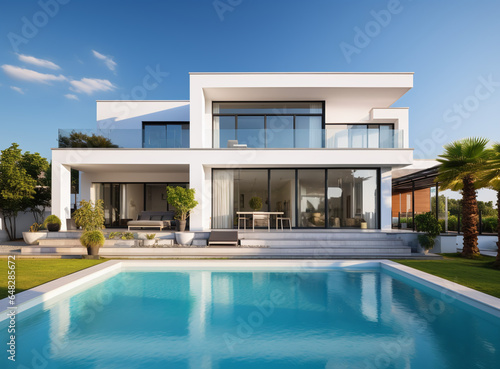 Modern House with a Swimming Pool © wiizii