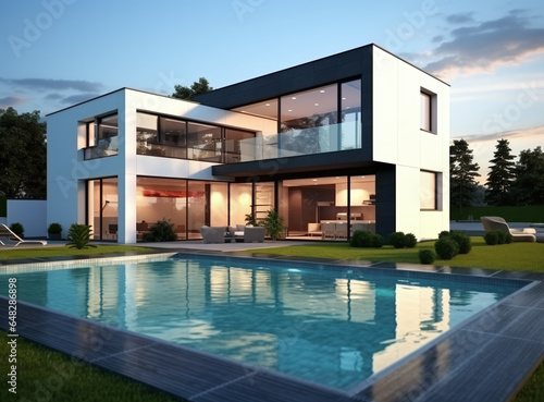 modern house with swimming pool © wiizii