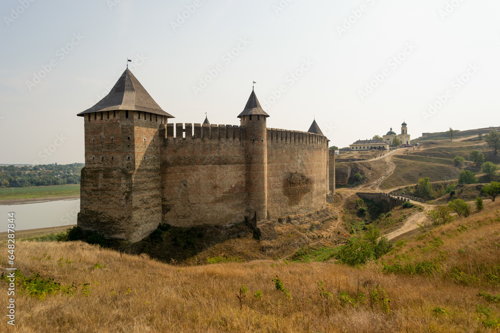 A stone castle of Khotyn in Ukraine