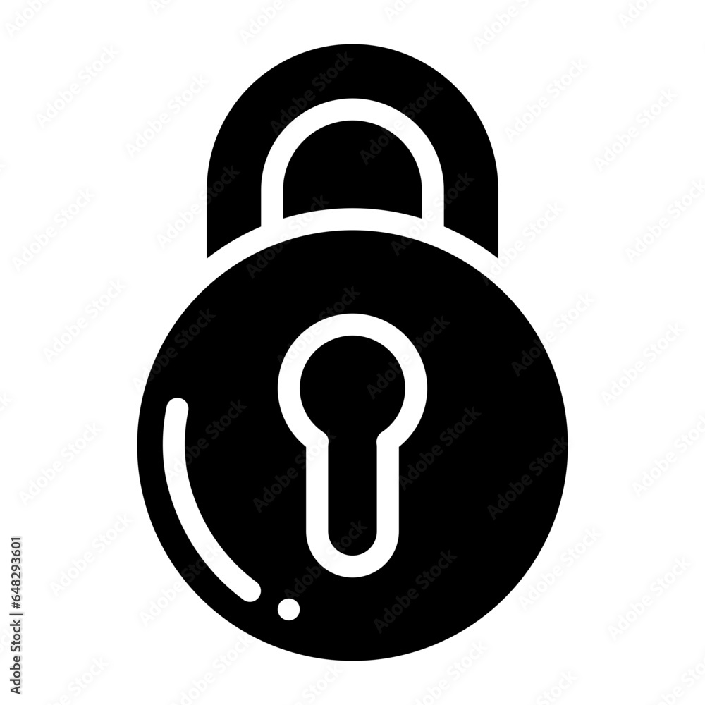 lock icon glyph lock icon glyph