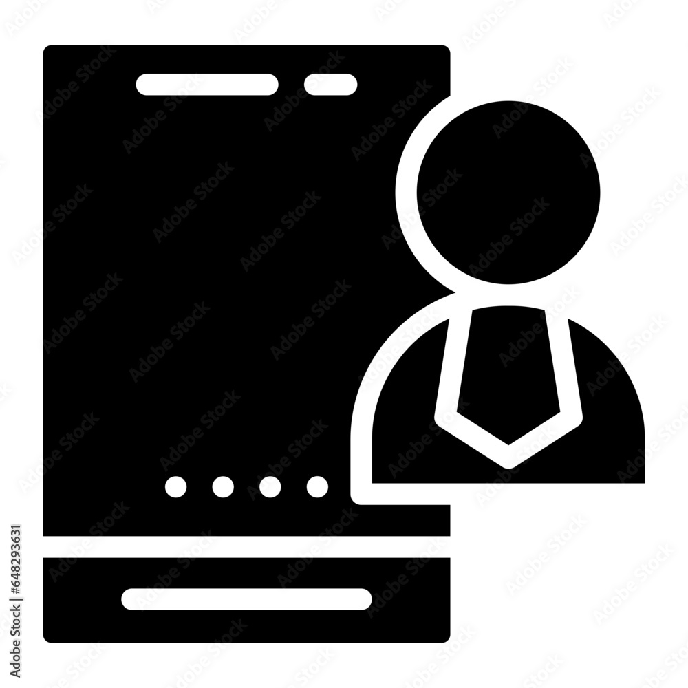 profile handphone icon glyph profile handphone icon glyph