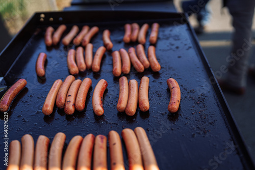 Hotdogs on a Blackstone Flat Grill