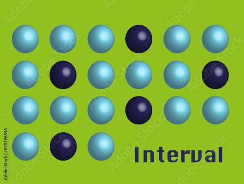Interval, abstract Illustration