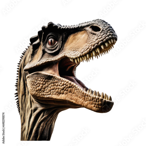 dinosaur head isolated on white background