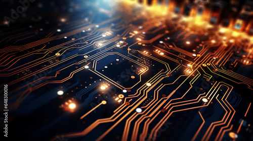 Digital Connections: Circuit Board's Technological Beauty