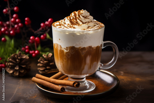Gingerbread Spiced Latte With Whipped Cream