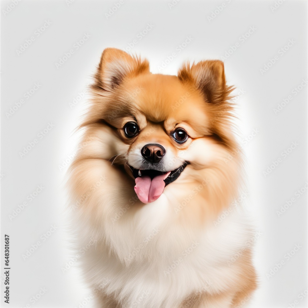 pomeranian dog portrait
