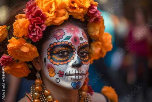 Day of the Dead celebration in Mexico, Close up
