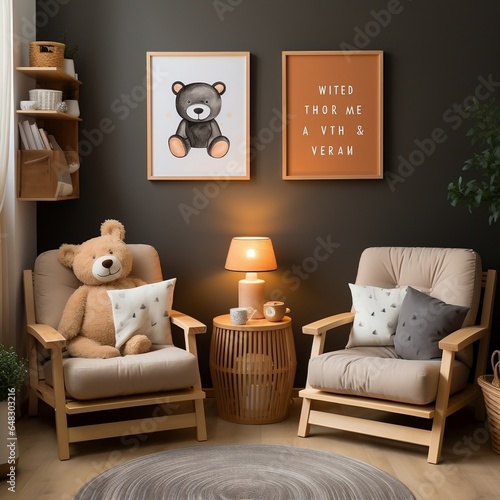 bears nursery wall art baby room pictures