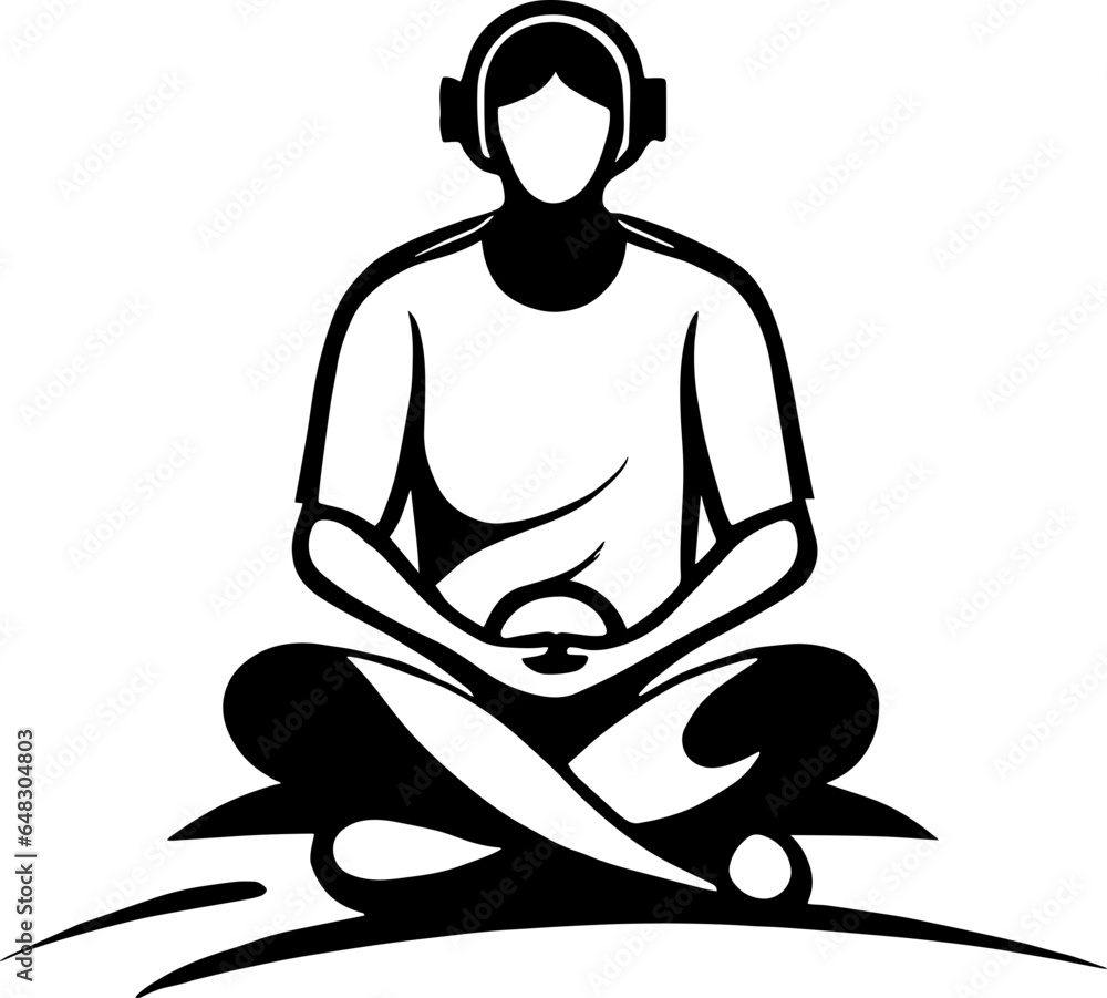 illustration of yoga pose, logo, community, meditation illustration of yoga pose, logo, community, meditation