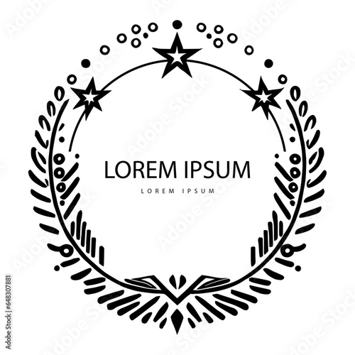 decorative frame for informative text