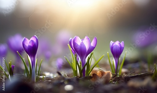 spring crocus flowers © adam