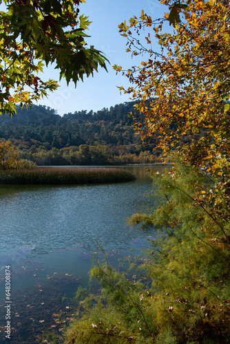 Autumn in Lake Kovada National Park.