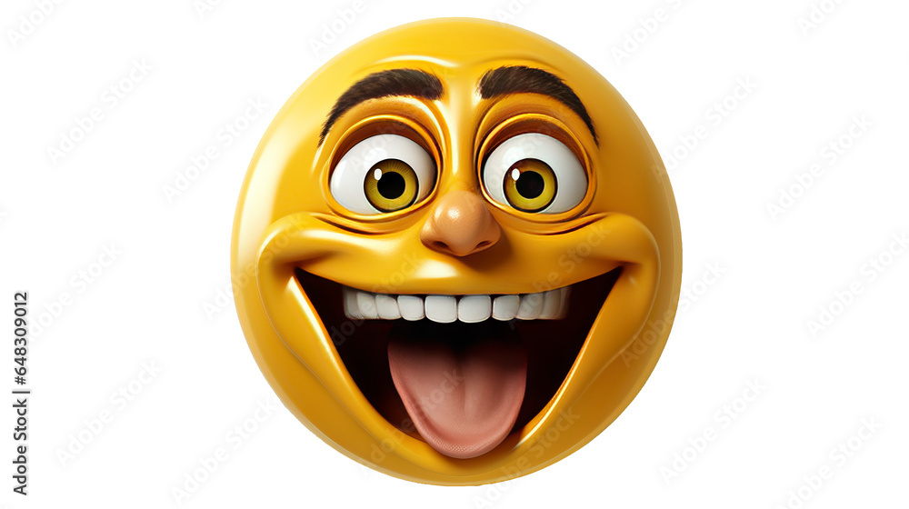 Happy yellow smiley. symbol. Made with Generative AI. Happy yellow smiley. symbol. Made with Generative AI.