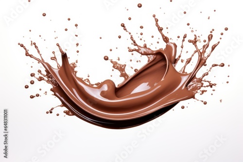 Sensational Chocolate Splash on White 